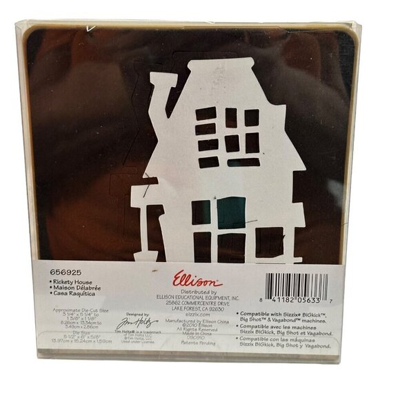 Sizzix Tim Holtz Alteration Bigz Die Rickety House 656925 Halloween Scrapbooking - Picture 7 of 11